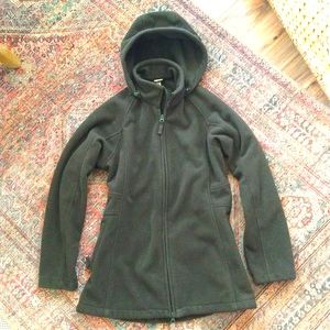 Duluth Trading Company Shoreline Fleece Windproof Coat XS  Deep Evergreen